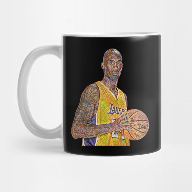 Lakers  Legend 24 Colorful Mossaic by neogu